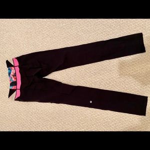 Lululemon skinny groove reversible leggings